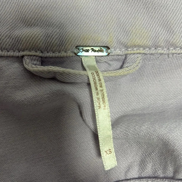 Free People || Violet Denim Jacket long Sleeve with Pockets size XS - Picture 7 of 8